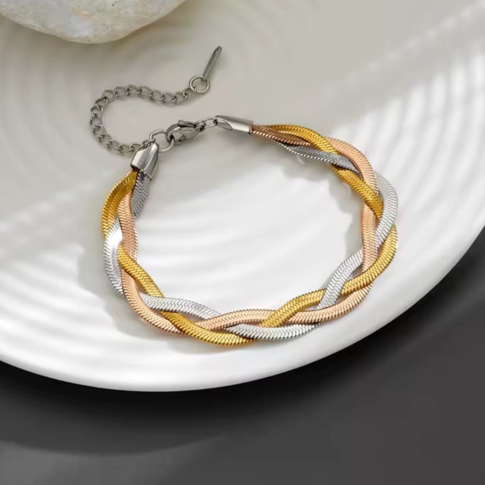 Strand Braided Twisted Bracelet